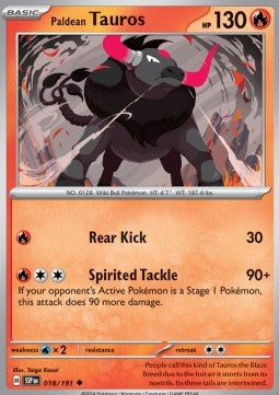 Paldean Tauros [018/191] - SSP